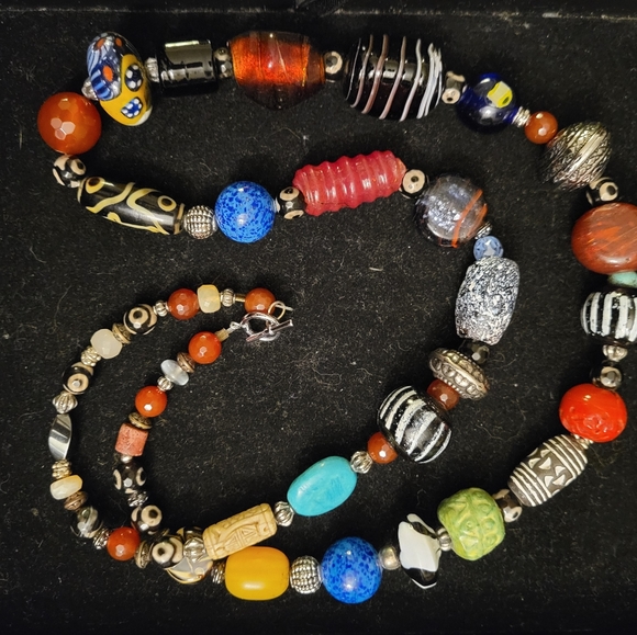 Antique bead necklace - Picture 3 of 7